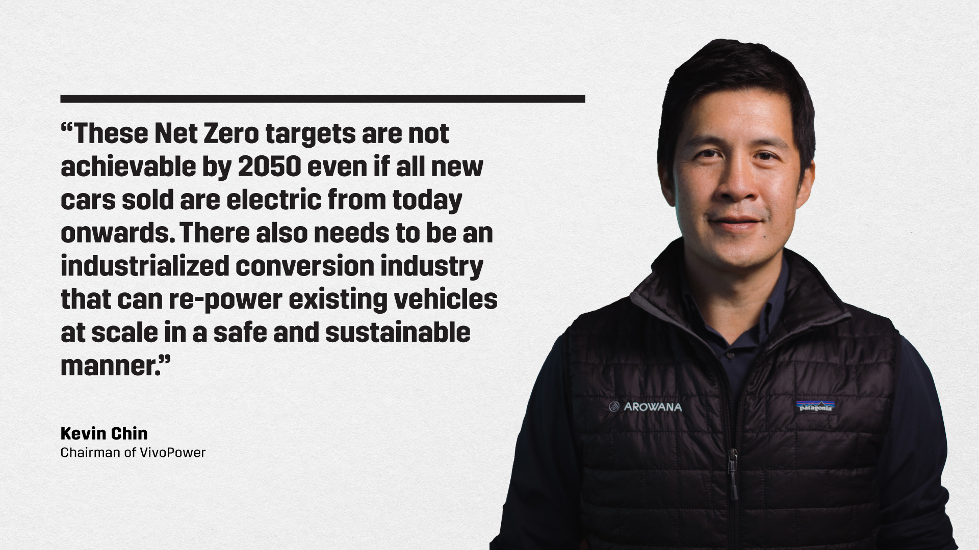 Quote by Kevin Chin, Chairman at VivoPower