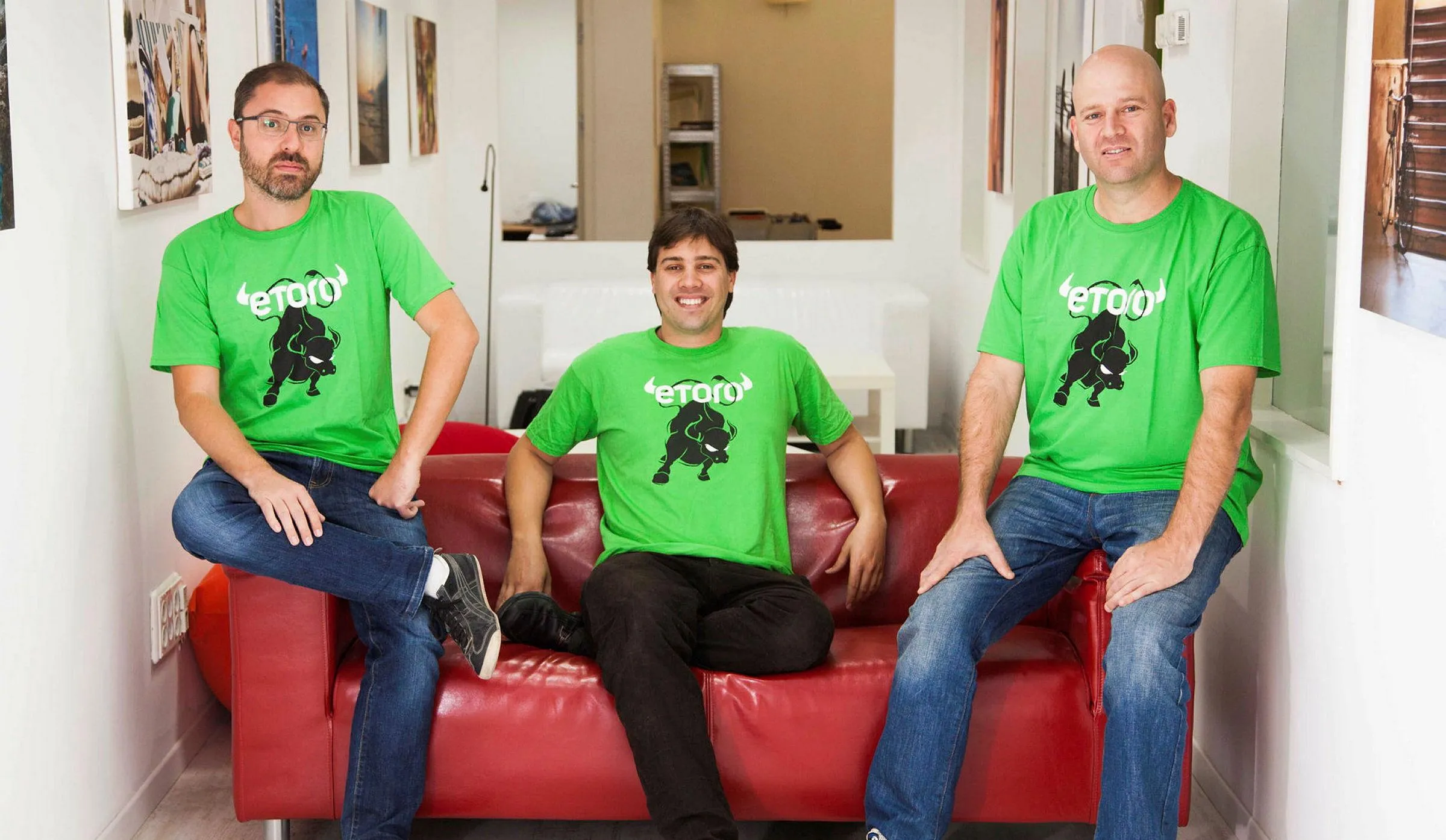 eToro Founders (L-R):Ronen Assia, Yoni Assia, and David Ring