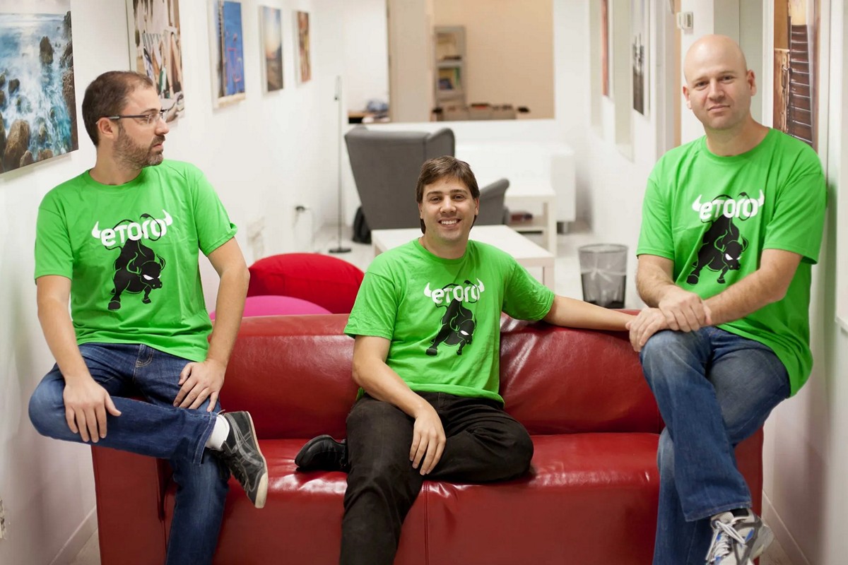 eToro Founders (L-R):Ronen Assia, Yoni Assia, and David Ring