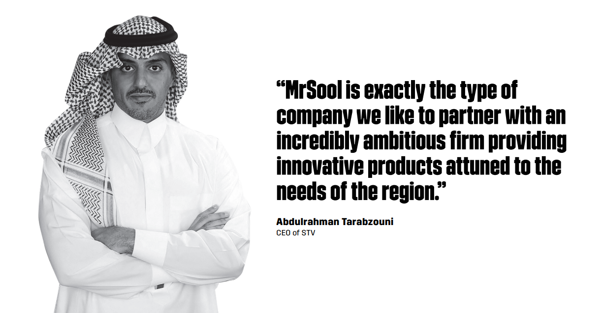 “MrSool is exactly the type of company we like to partner with an incredibly ambitious firm providing innovative products attuned to the needs of the region.” – Abdulrahman Tarabzouni, CEO of STV